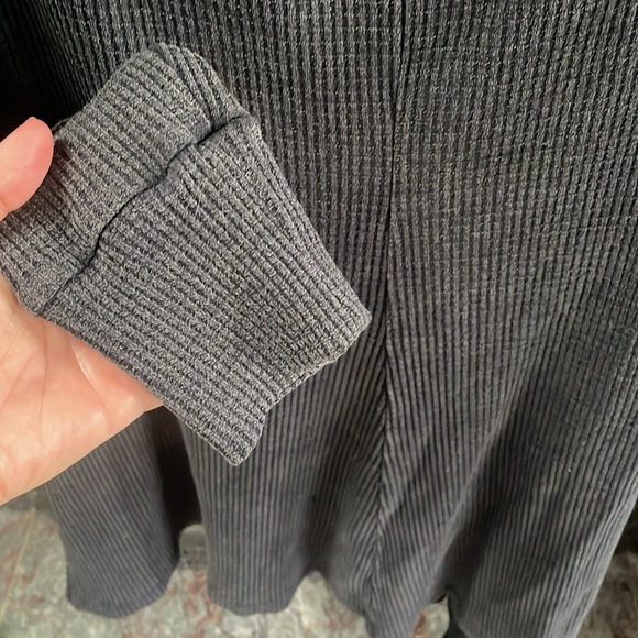 Free People Josie Waffle Knit Asymmetrical Dress - Picture 9 of 9